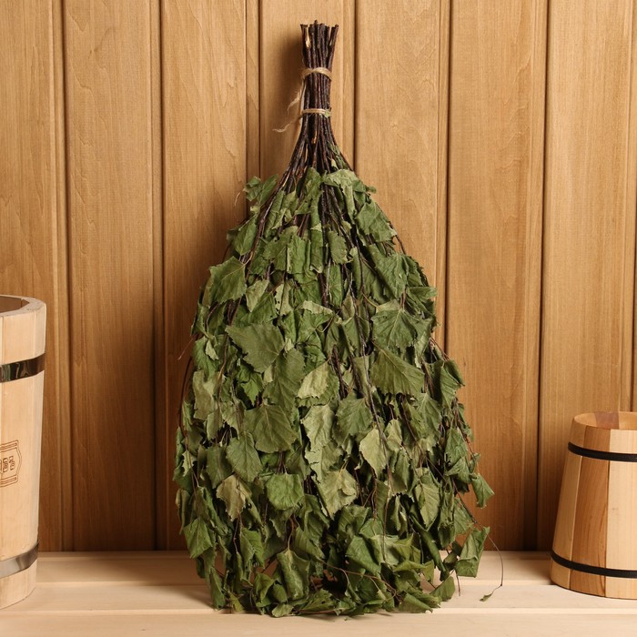 Веник для бани, берёзовый, в упаковке