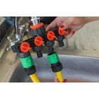 Распределитель 4-канальный, внутренняя резьба 1", быстросъёмное соединение, пластик, Greengo - Фото 4