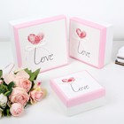 Набор коробок 3 в 1, 21 х 21 х 10 - 14 х 14 х 7 см - фото 45402183