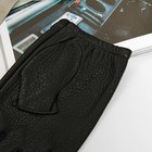 Перчатки автомобилиста, р-р 9.5, кожа оленя, цвет чёрный - Фото 3