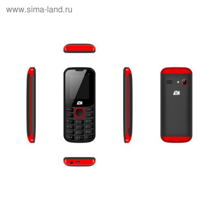 Сотовый телефон ARK Benefit U3 Black Red, черно-красный - Фото 1