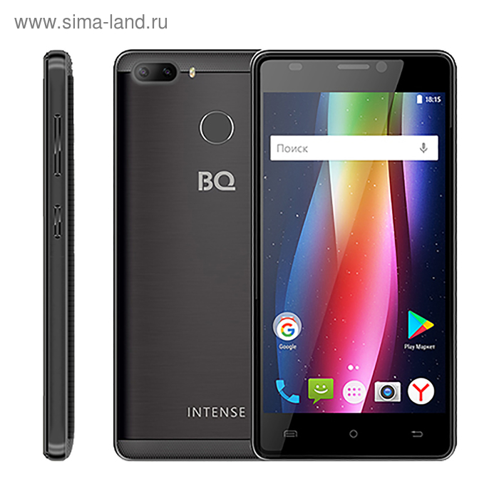 Смартфон BQ S-5005L Intense Dark Gray Brushed LTE 5,0"1280*720,16Gb,2Gb,8/2Mp+5Mp - Фото 1