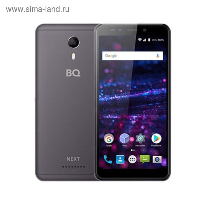 Смартфон BQ S-5522 Next Gray 18:9. 5,45" FW+,960*480, 8Gb, 1GbRAM, 5Mp+5Mp - Фото 1