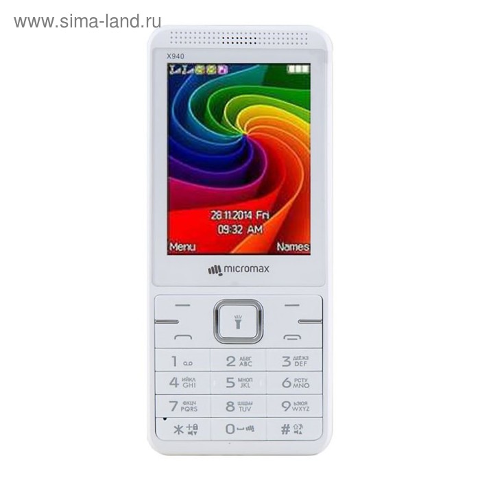 Сотовый телефон Micromax X940 White, цвет белый - Фото 1