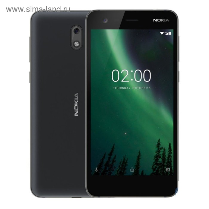 Смартфон Nokia 2 DS Black LTE TA-1029, цвет черный - Фото 1