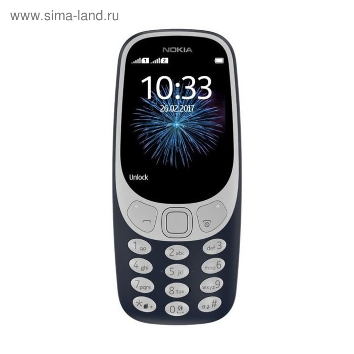Сотовый телефон Nokia 3310 DS Dark Blue TA-1030, цвет темно-синий - Фото 1