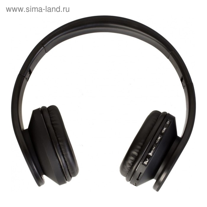 Наушники с микрофоном Denn DHB405 Bt, Bluetooth, накладные, черные - Фото 1