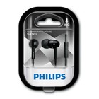Наушники с микрофоном Philips she 1455BK, вкладыши вакуумные, черные - Фото 2