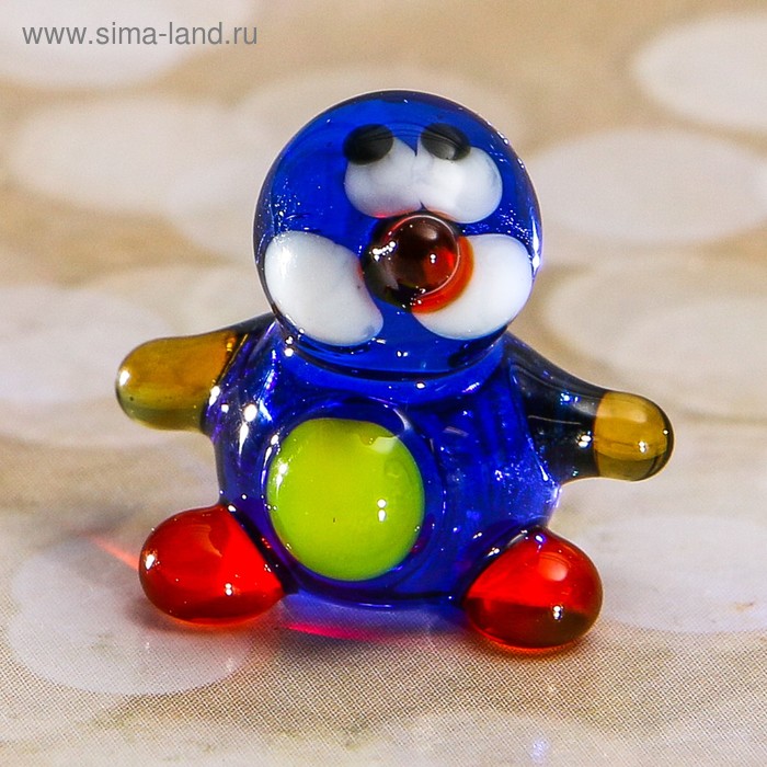 Сувенир стекло микро "Пингвин" 1,4х1,1х1,7 см - Фото 1