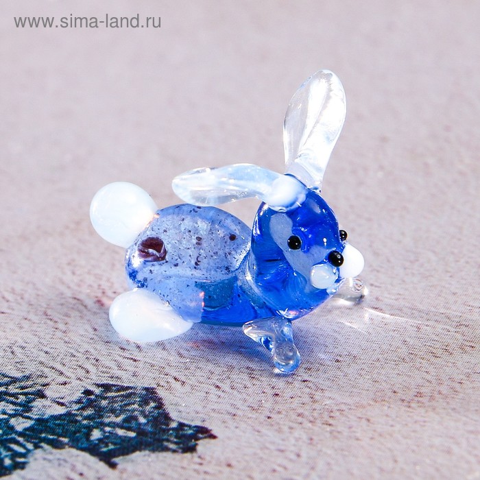 Сувенир стекло микро "Кролик" 1,8х2,2х1,8 см  МИКС - Фото 1
