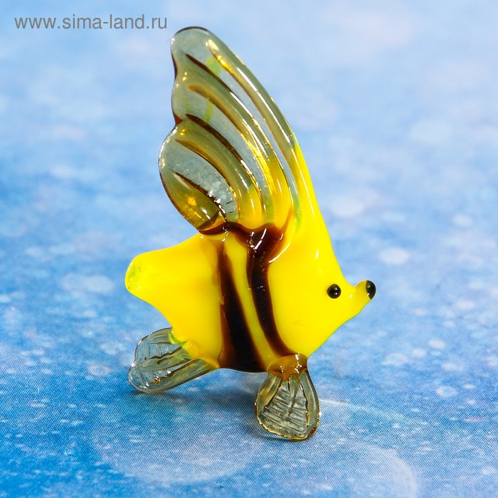 Сувенир стекло микро "Рыба барбус" 2,6х1,1х2 см  МИКС - Фото 1