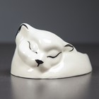 Мыльница "Спящий котик", белая, керамика, 13 см, микс - Фото 5
