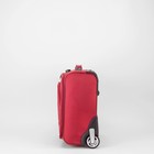 Чемодан-мини на молнии 16", 1 отдел, наружный карман, 2 колеса, кодовый замок, цвет бордовый - Фото 2
