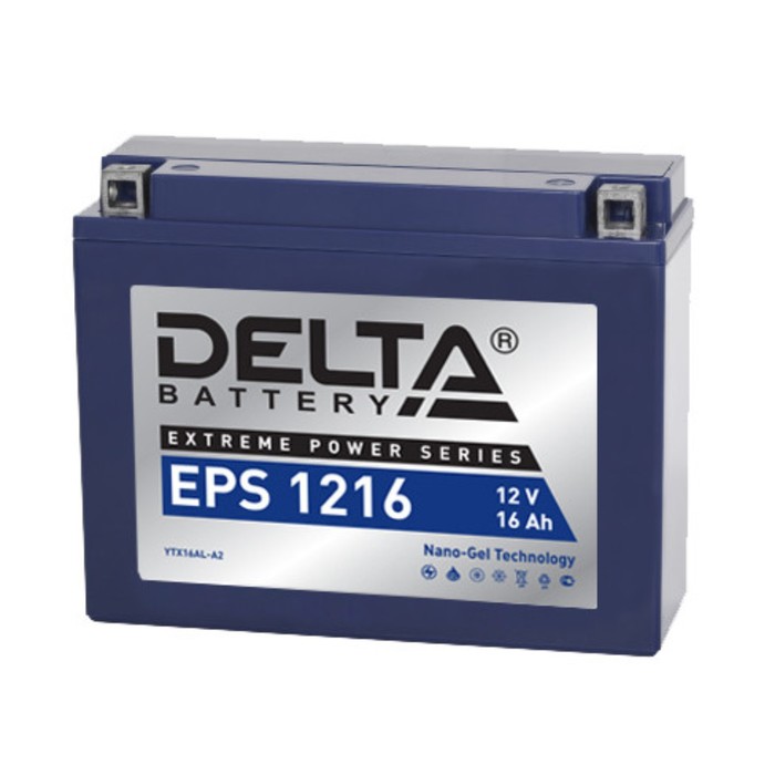 Аккумуляторная батарея Delta EPS 1216(YTX16AL-A2)12V, 16 Ач обратная(- +) - Фото 1