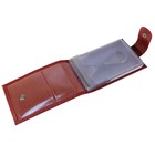 Кредитница на кнопке, цвет красный - Фото 2