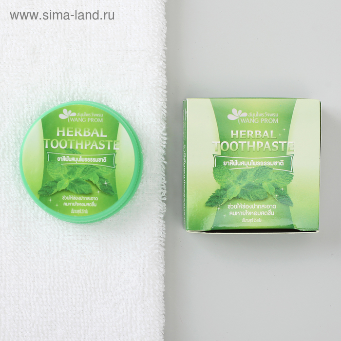 Твердая зубная паста Травяная, 25 гр. - Фото 1