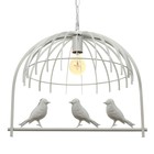 Люстра BayerLux "Птицы" 1x40W E27 белый49x35x35 см - фото 20798895