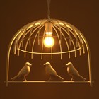 Люстра BayerLux "Птицы" 1x40W E27 белый49x35x35 см - фото 20798897