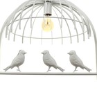 Люстра BayerLux "Птицы" 1x40W E27 белый49x35x35 см - фото 20798899