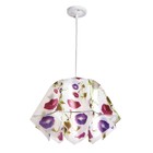 Люстра подвес "Джули" E27 1х60Вт бел./желт./сир. 27х42х100 см - Фото 2