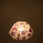 Люстра подвес "Джули" E27 1х60Вт бел./желт./сир. 27х42х100 см - Фото 3