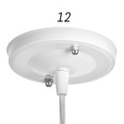 Люстра подвес "Джули" E27 1х60Вт бел./желт./сир. 27х42х100 см - Фото 5