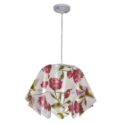 Люстра подвес "Джули" E27 1х60Вт бел./зел./красн. 40х40х100 см