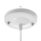 Люстра BayerLux Подвес BayerLux "Джули" E27 1х60Вт белый 40х40х100 см 2604948