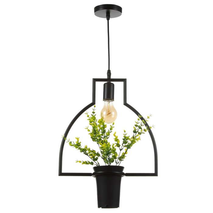 Светильник BayerLux "Абажур" черный 1x40W E27 12x34x48 см - Фото 1