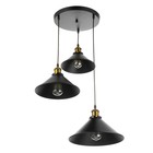 Светильник BayerLux «Грегори» черный 3×40W E27 52×52×92 см - Фото 1