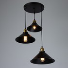 Светильник BayerLux «Грегори» черный 3×40W E27 52×52×92 см - Фото 2