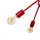 Светильник "Узел" красный 5x40W E27 85x85x40 см - Фото 3