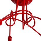 Светильник "Узел" красный 5x40W E27 85x85x40 см - Фото 4