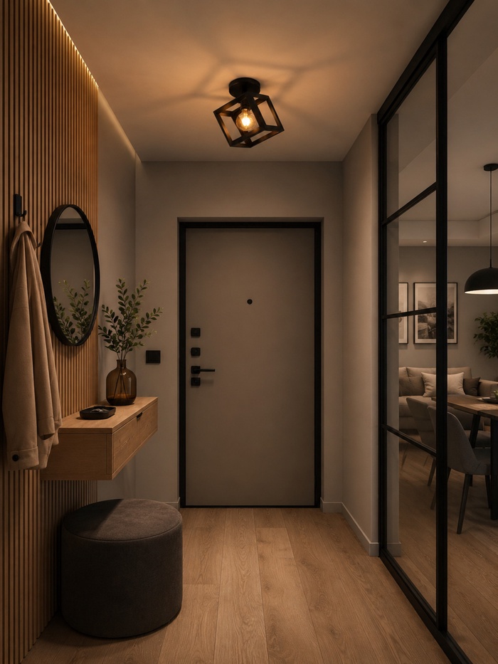 Люстра потолочная BayerLux «Куб», 40 Вт, E27, 16×16×19 см, чёрная - Фото 1