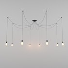 Светильник BayerLux «Паук», чёрный, 8×40W, E27, 80×80×90 см - Фото 2