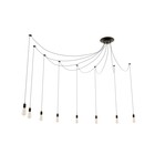 Светильник BayerLux «Паук», чёрный, 8×40W, E27, 80×80×90 см - Фото 4