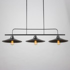 Люстра "Джозеф" 3x40W E27 черный 36x118x21,5 см BayerLux - фото 24641854