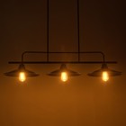 Люстра "Джозеф" 3x40W E27 черный 36x118x21,5 см BayerLux - фото 24641855