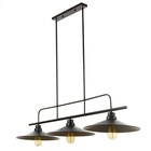 Люстра "Джозеф" 3x40W E27 черный 36x118x21,5 см BayerLux - фото 24641856