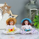 Кукла коллекционная керамика "Малышка в светлом платье с оборочками" 10,5 см МИКС - Фото 5