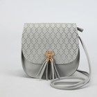 Сумка женская, отдел на молнии, регулируемый ремень, цвет серый - Фото 2