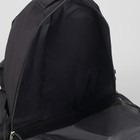 Рюкзак тур Следы, 32*13*50, отдел на молнии, 3 н/кармана, черный - Фото 5