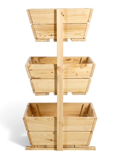 Стеллаж деревянный, 3 ящика 100×54×50 см, «Добропаровъ»