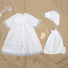 Комплект крестильный для девочки 4 предмета, рост 74-80 см, цвет белый К02-4_М - Фото 2