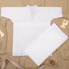 Набор крестильный для мальчика (рубашка,уголок), рост 68-74 см, цвет белый К1_М - Фото 2