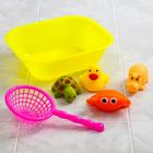 Набор резиновых игрушек для ванны «Морские забавы», с пищалкой, 6 шт, цвет МИКС, Крошка Я - фото 8375082