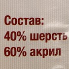 Пряжа "Дворянская" 40% шерсть, 60% акрил 160м/100гр (111 золотис.бежевый) - Фото 3