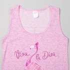 Пижама женская (майка, шорты) Фламинго-2 цвет розовый, р-р 52 - Фото 3