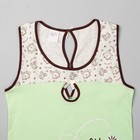 Пижама женская (майка, шорты) Ваниль-3 цвет салатовый, р-р 52 - Фото 3