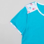 Пижама женская (футболка, бриджи) Забияка-3 цвет голубой, р-р 52 - Фото 4